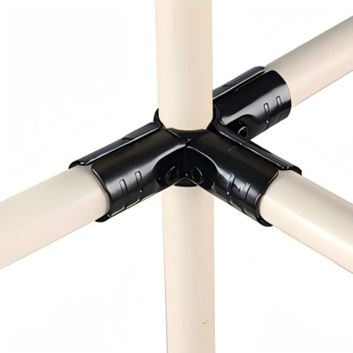 Electrophoresis Lean Tube Fitting Connector | HJ Series Metal Joint for Assembly Line System