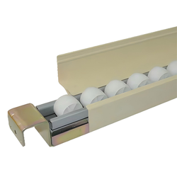 40mm Roller Track Baffle PP Flunt Bar Flow Rail Side Guard
