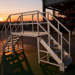 Industrial Aluminum Profile Access Step Platform