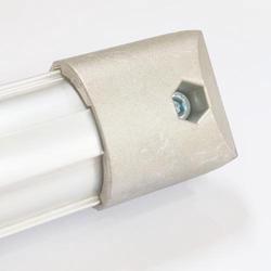 D43mm Aluminum Lean Pipe Outer Type Connector ADC-12 Fitting for 43mm Lean Tube