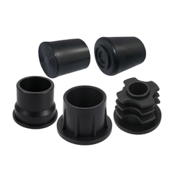 Rubber Foot Sleeve & Plastic End Cap For 28mm Lean Pipe