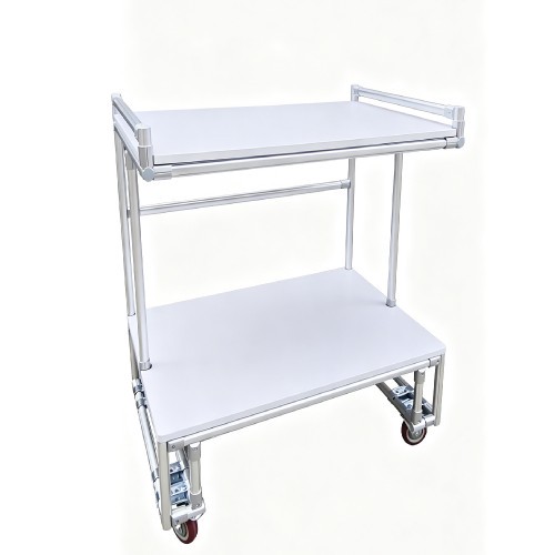 China Factory Aluminum Alloy Lean Pipe Trolley Heavy Duty Workshop Handling Cart
