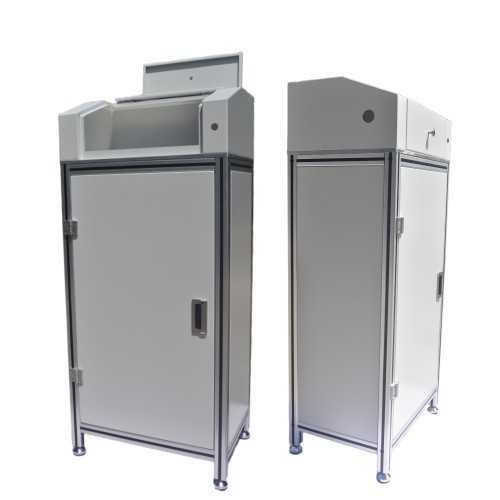 Aluminum Profile Industrial Control Cabinet Vertical IPC PC Electrical Control Cabinet for Automation Production Line