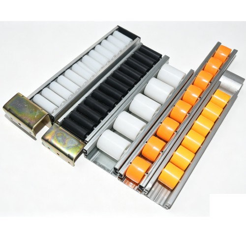 Ready Stock Sheet Metal & Aluminum Alloy Flow Rail Lean Pipe Rack System Steel Conveyor Yellow Wheels Roller Track Flow Rail