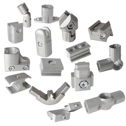 Chinese Aluminum Tube Joint Aluminum Alloy Connector ADC-12 Aluminum Tube Frame System Precision Tube Joint