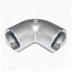Lean Pipe Fitting XY 13C ADC 12 Die Cast Aluminum 90 Degree External Elbow Rounded Arc Corner Connection for D43mm Lean Tube